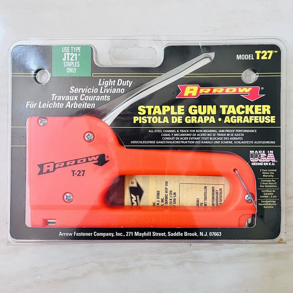 Arrow Light Duty Staple Gun Tacker T-27 Made In USA